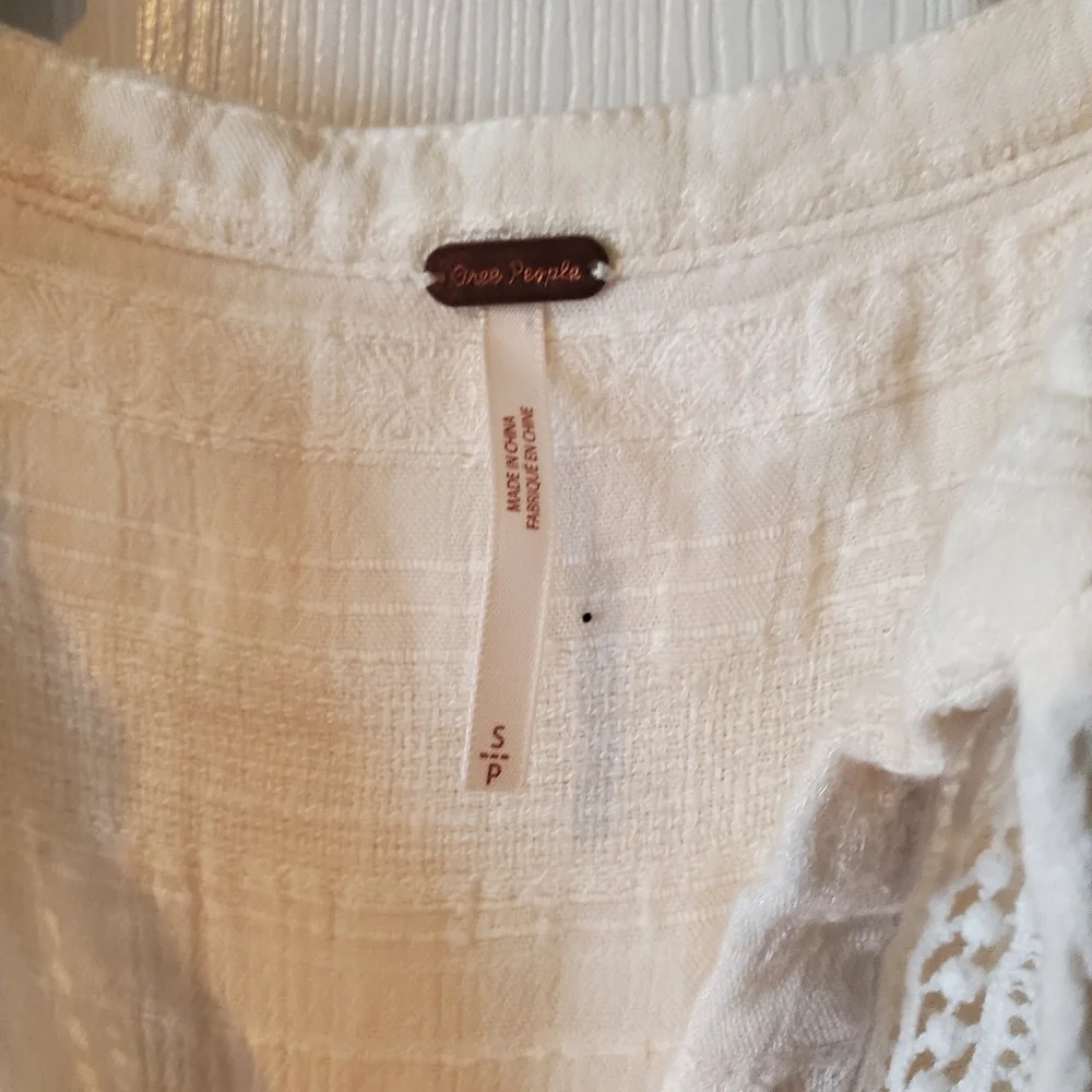 Free people‎ cream crochet mini dress